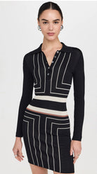 The Debra Dress - Black Border by Solid & Striped — alternate view