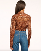 Priscilla Lace Button Down Top - Bronze Lace by Ramy Brook — view 3