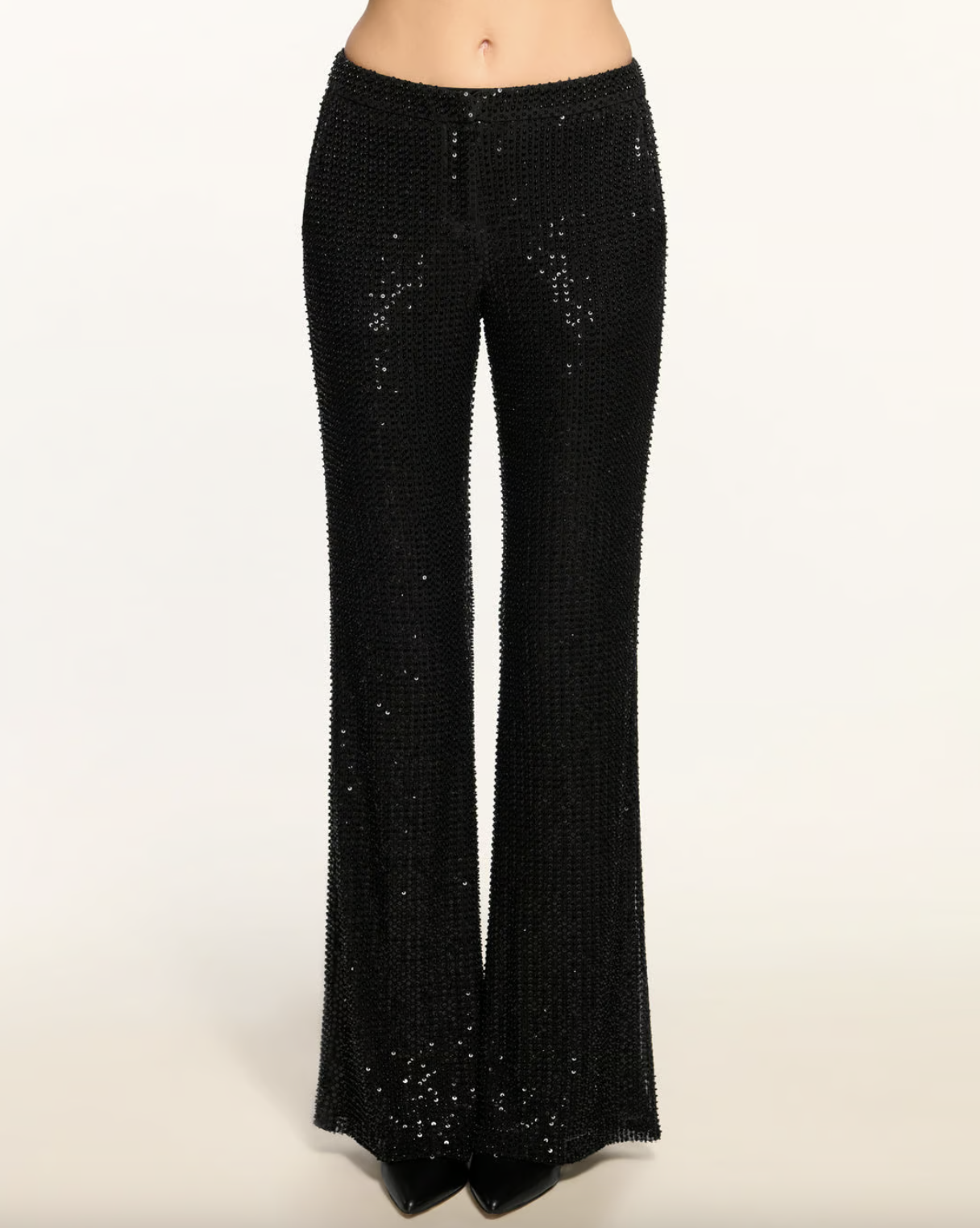 Olivian Beaded Trosuers - Black Mesh by Ramy Brook — alternate view