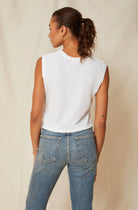 Sleeveless Babe Tee - White by AMO — alternate view