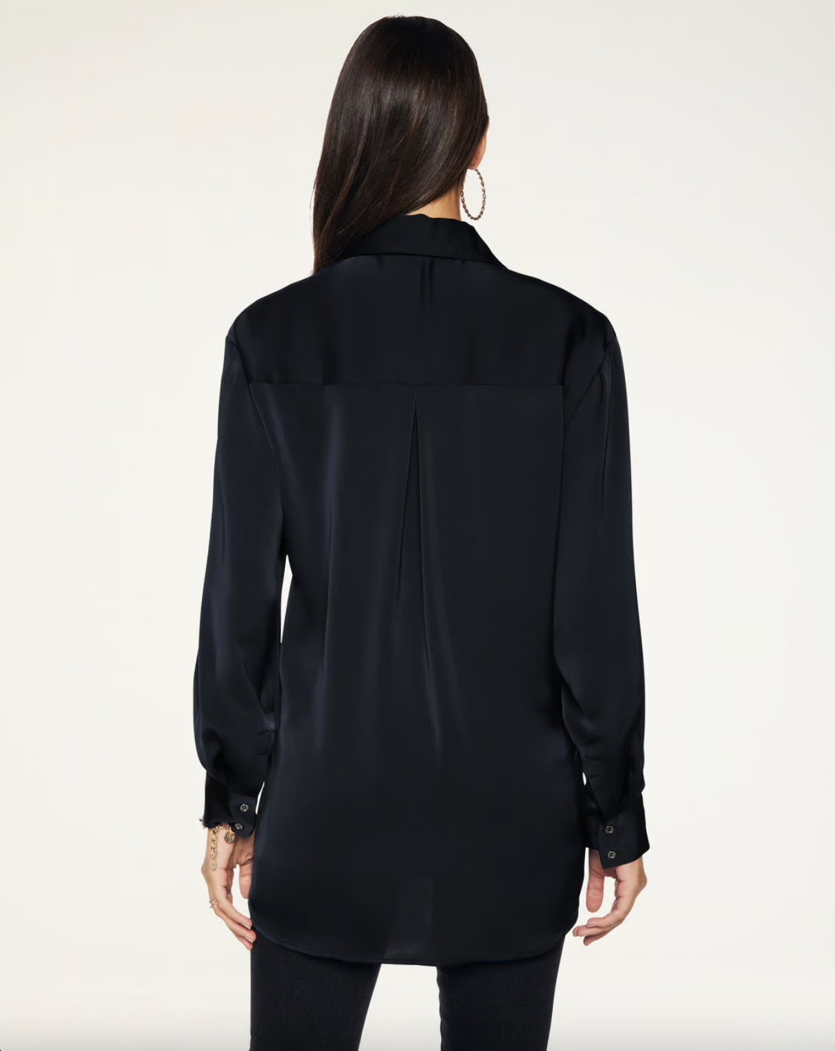 Kolby Button Up Blouse - Black by Ramy Brook — view 4