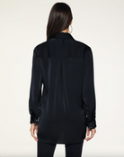 Kolby Button Up Blouse - Black by Ramy Brook — view 4