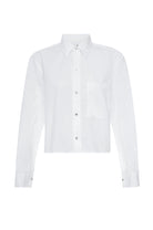 Ruth Crop Shirt - White by AMO — view 4