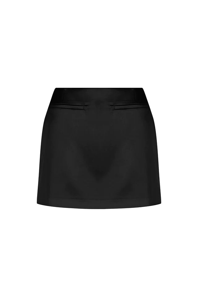 Bridget Micro Mini Skirt - Black by Hansen & Gretel — view 4