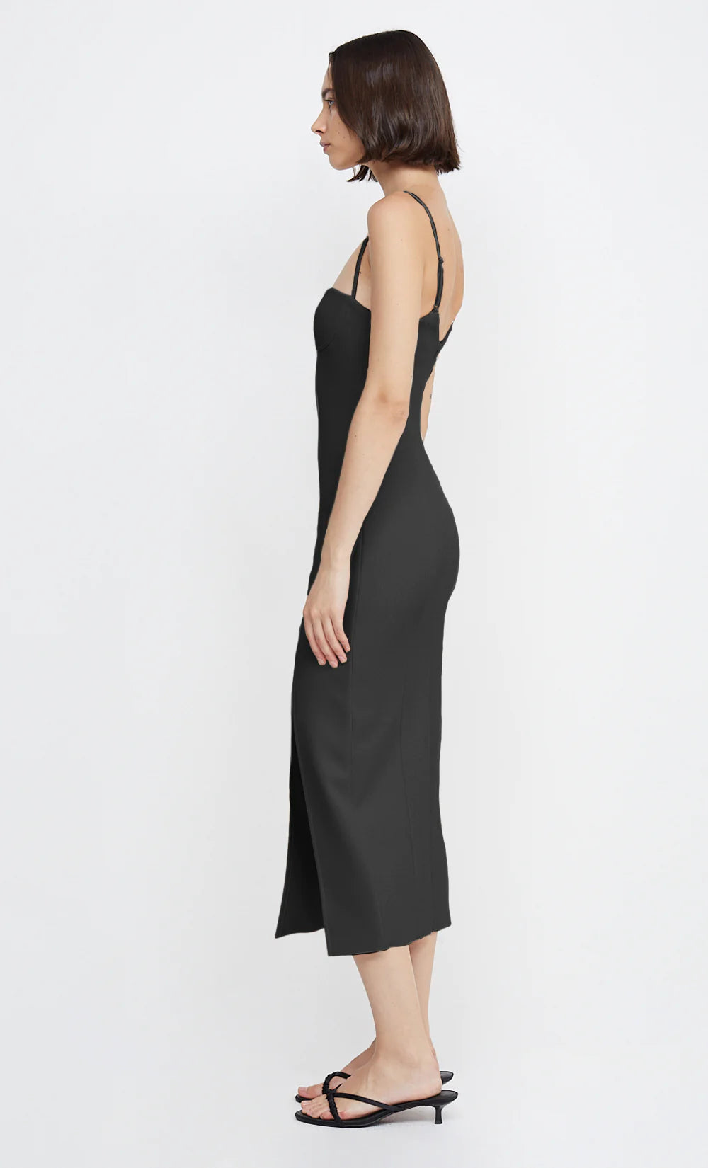 Marisol Midi Dress - Black by Bec & Bridge — view 4
