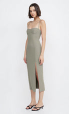 Marisol Midi Dress - Silver Sage by Bec & Bridge — view 3