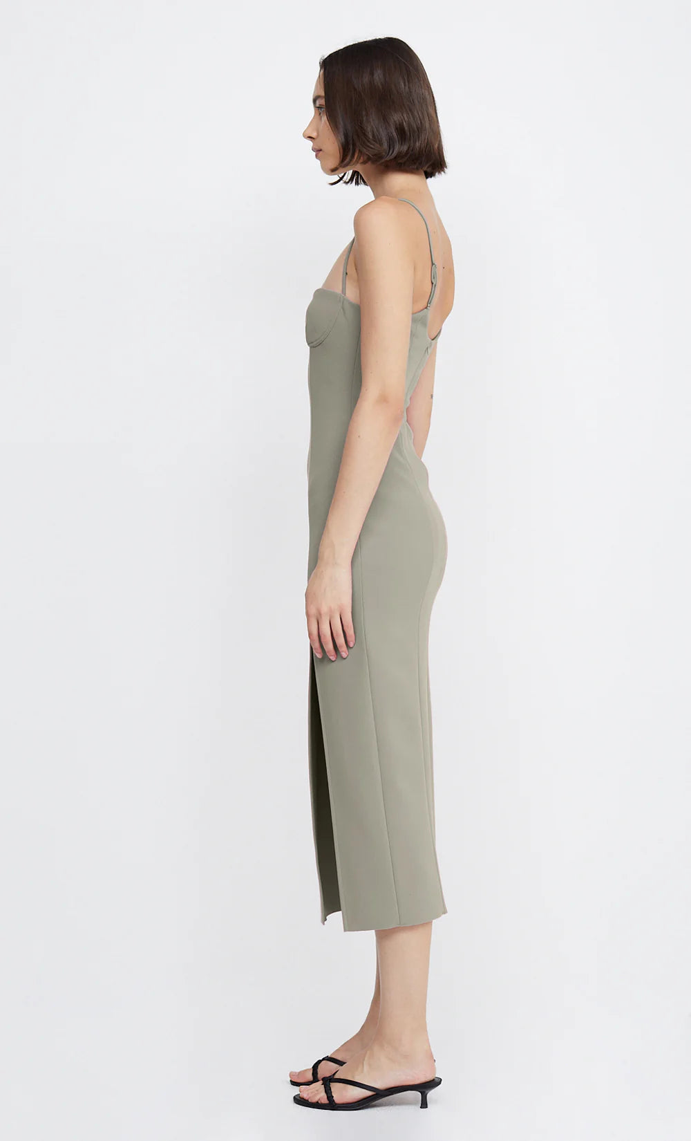 Marisol Midi Dress - Silver Sage by Bec & Bridge — view 4