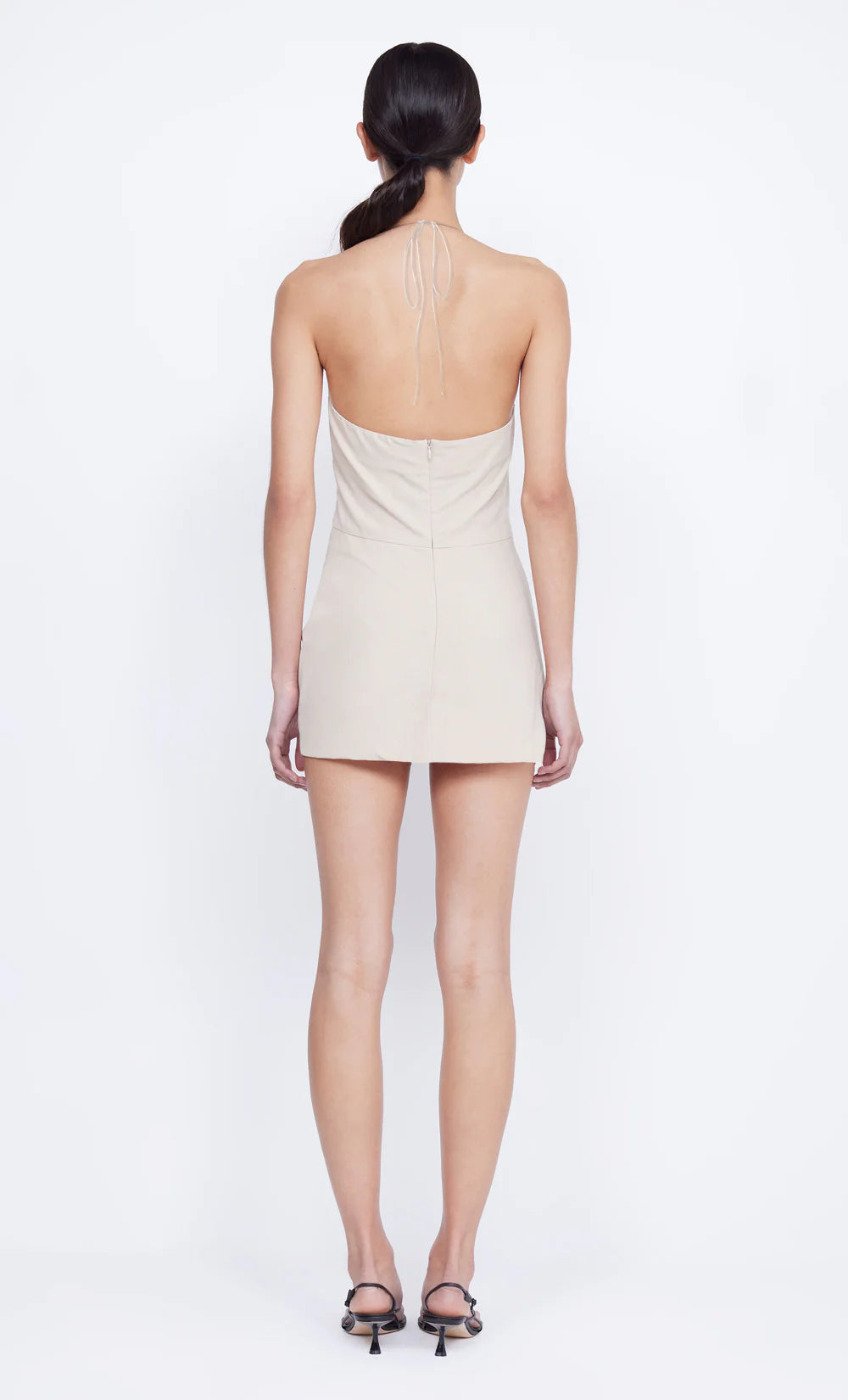 Desiree Tuck Mini Dress - Sand by Bec & Bridge — view 4