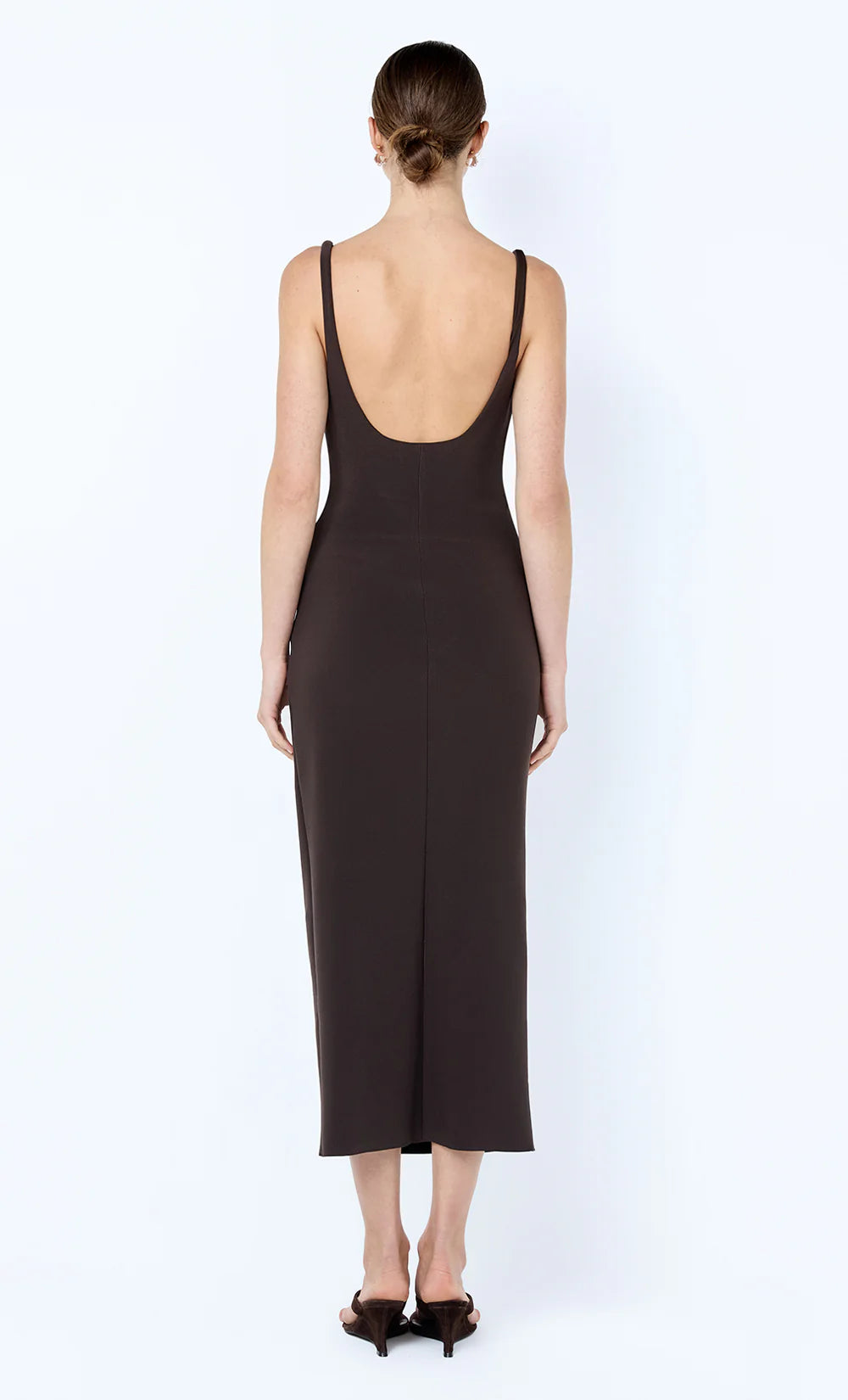 Karina Tuck Midi Dress - Espresso by Bec & Bridge — view 3