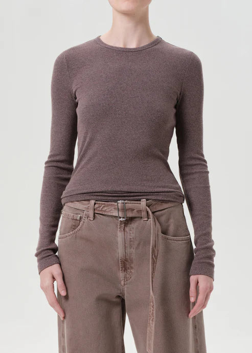 Delphi Slim Tee - Ceramic by AGOLDE | 25 South Boutiques