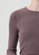 Delphi Slim Tee - Ceramic by AGOLDE — alternate view