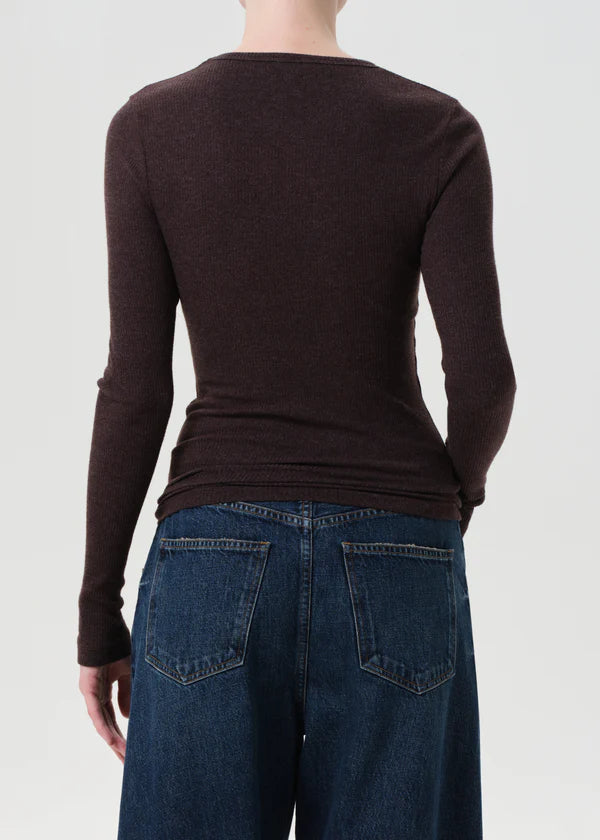 Delphi Slim Tee - Root by AGOLDE — view 4