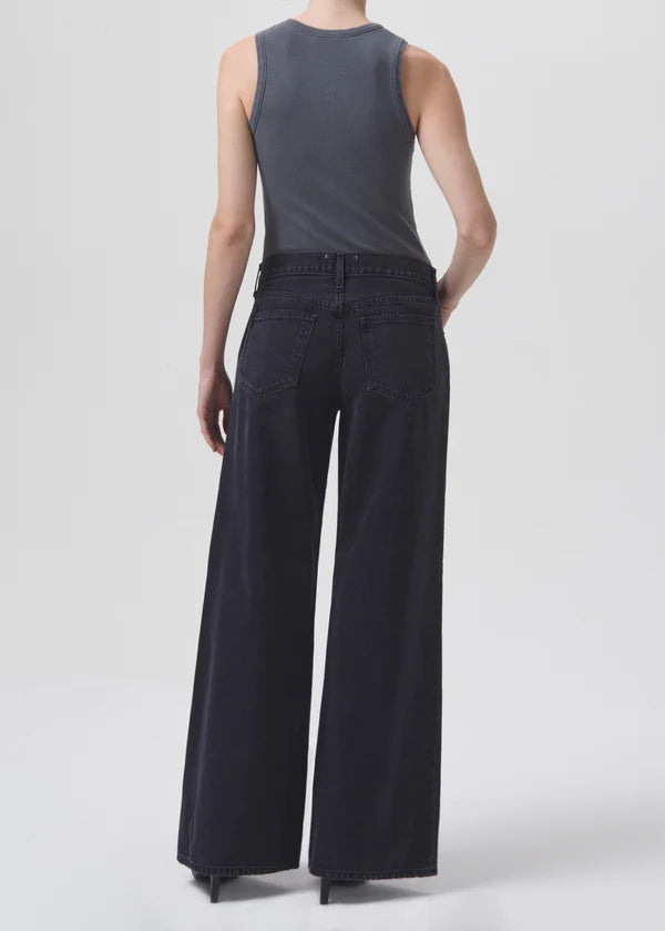Clara Low Rise Baggy Flare - Mascara by AGOLDE — view 3