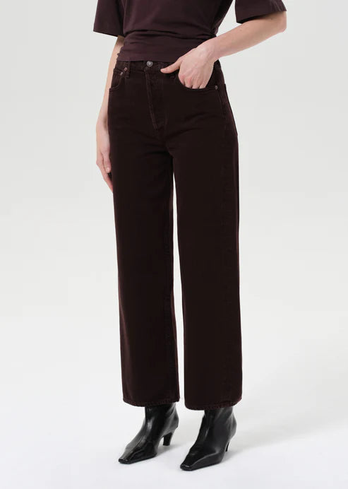 Ren High Rise Wide Leg Jean - Sloe Berry by AGOLDE — alternate view