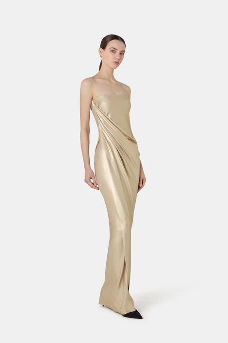 Jiro Gown - Gold by Chiara Boni — view 3