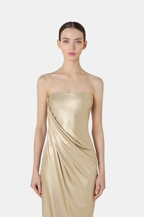 Jiro Gown - Gold by Chiara Boni — alternate view