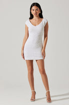 Odelle Mini Bodycon Dress - White by ASTR the Label | 25 South Boutiques