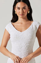 Odelle Mini Bodycon Dress - White by ASTR the Label — alternate view
