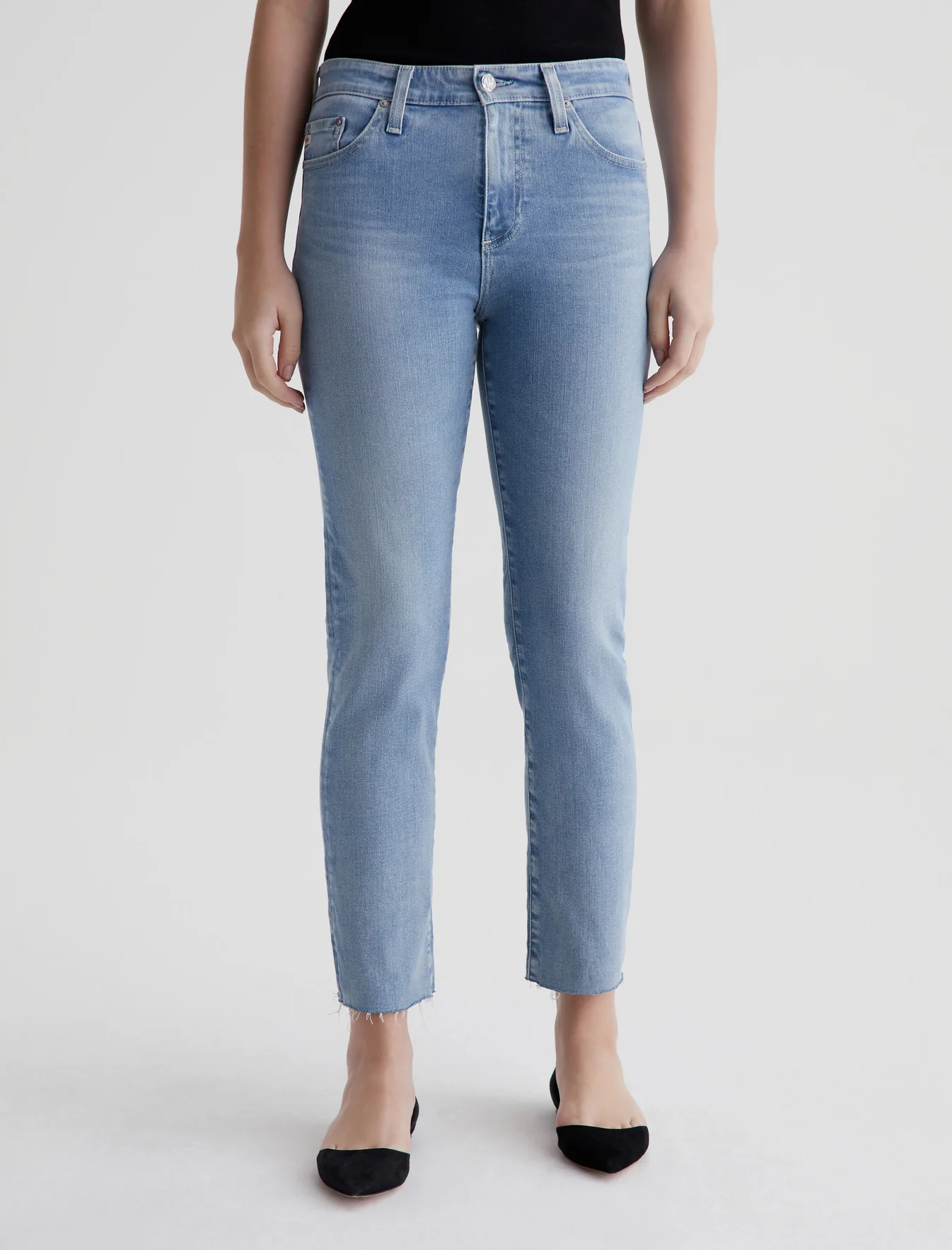 Mari Crop High-Rise Slim Straight Jean - 24 Years Looking Glass by Adriano Goldschmied AG — alternate view