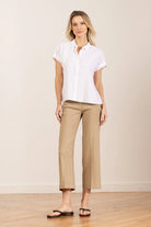 Alex Linen Pant - Khaki by Avenue Montaigne | 25 South Boutiques