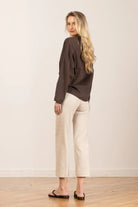 Alex Linen Pant - Oatmeal by Avenue Montaigne — view 3