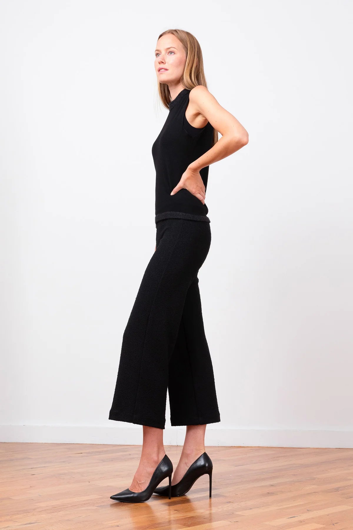 Alex Boucle Pant - Black by Avenue Montaigne — alternate view