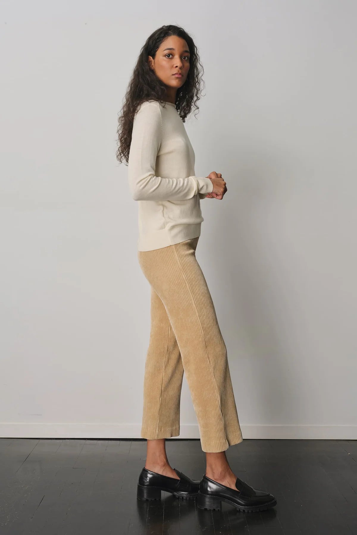 Alex Corduroy Pant - Khaki by Avenue Montaigne — alternate view