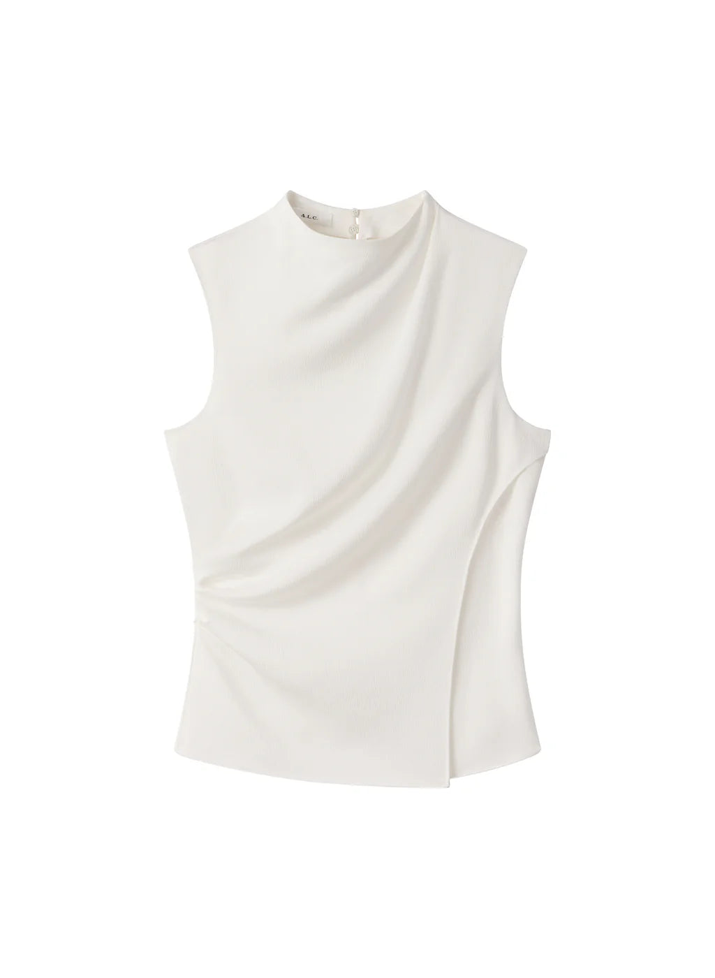 Amira Ruched Sleeveless Top - Off White by A.L.C — view 6
