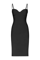 Balconette Underwire Midi Dress - Black by Anemos — view 3