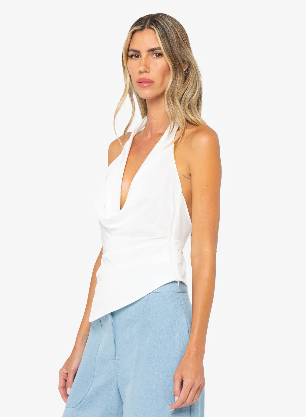 Adele Top - White by Just Bee Queen — alternate view