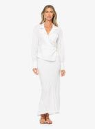 Sevy Skirt - White by Just Bee Queen | 25 South Boutiques