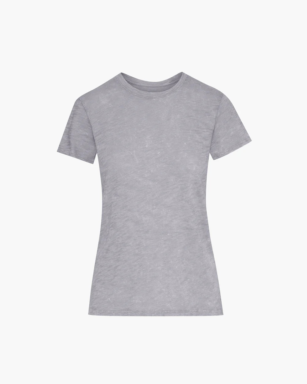 Slub Jersey Chroma Wash Schoolboy Short Sleeve Crew - Shark by ATM — view 5