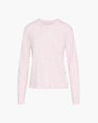 Slub Jersey Long Sleeve Crop Tee - Pink Camelia by ATM — view 4