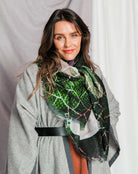 Hope & Fear Scarf - Green Multi by Dog & Boy | 25 South Boutiques