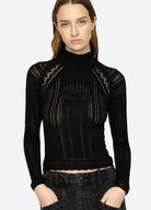 Paxton Turtleneck - Black by Sea NY — alternate view