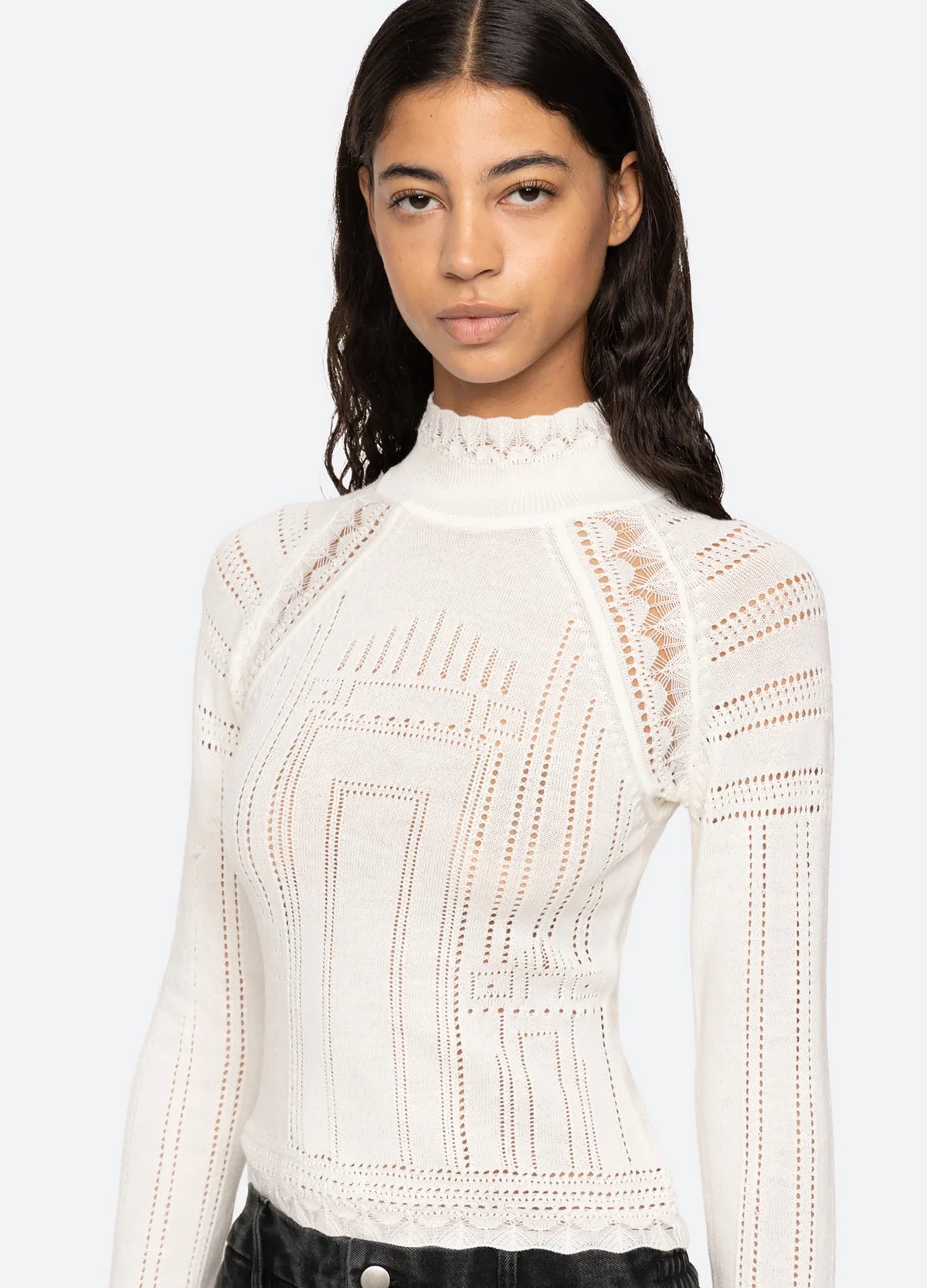 Paxton Turtleneck - Cream by Sea NY — alternate view