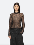 Seraphina Stone Lace High Neck Top - Black by Sea NY | 25 South Boutiques