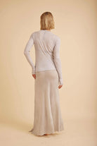 Jennifer Gauze Maxi Skirt - Dusty Grey by ALL III — alternate view