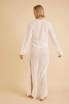 Jennifer Gauze Maxi Skirt - Bone by ALL III — view 3