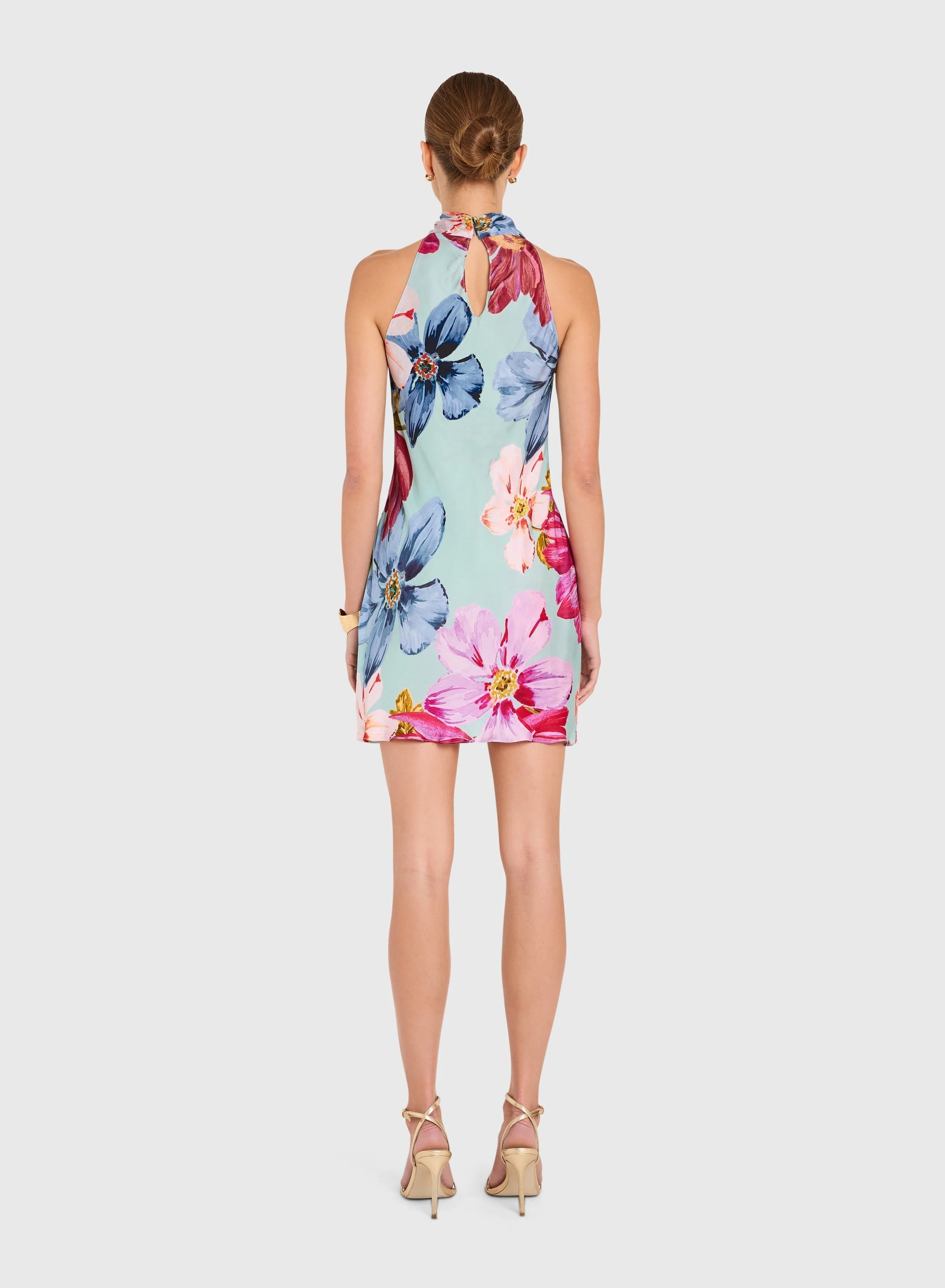 Calypso Dress - Blue Multi by Amanda Uprichard — view 3
