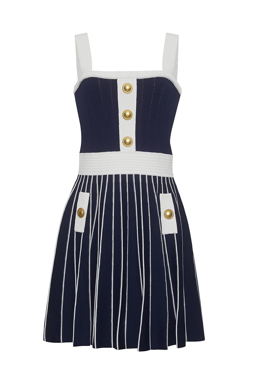 Aurora Mini Dress - Navy by Cara Cara — view 3