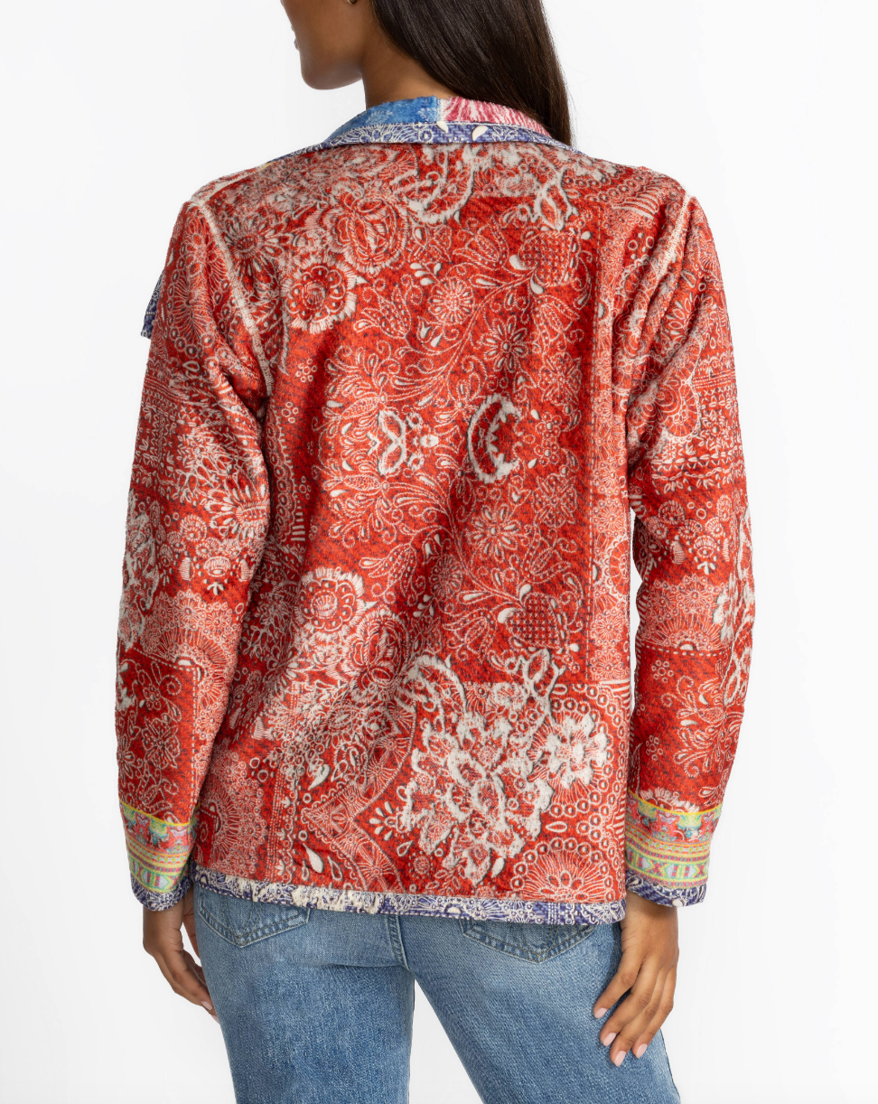 Joan Reversible Wrap Binded Sherpa Jacket - Maybourn Scarf by Johnny Was — view 5