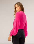 Halo Sweater Cardigan - Peony by Lavender Brown — alternate view