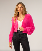 Halo Sweater Cardigan - Peony by Lavender Brown | 25 South Boutiques