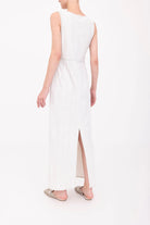 Bergenia Scuba Tank Long Dress - Ice by Elaine Kim — view 3