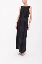 Bergenia Scuba Tank Long Dress - Black by Elaine Kim — view 3