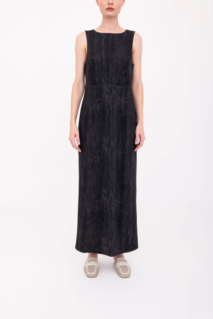 Bergenia Scuba Tank Long Dress - Black by Elaine Kim — view 4
