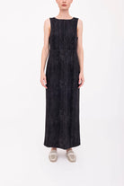 Bergenia Scuba Tank Long Dress - Black by Elaine Kim — view 4
