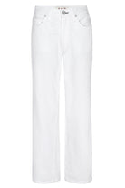 Billie Wide Straight Leg Crop Jean - Alabaster by AMO — view 4
