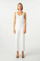 Billie Wide Straight Leg Crop Jean - Alabaster by AMO | 25 South Boutiques